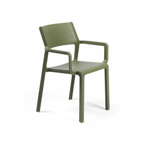 Trill polypropylene chair with armrests | Mestucò