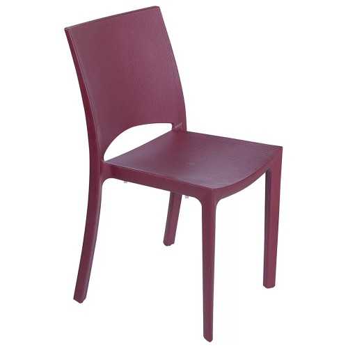 Woody modern polypropylene kitchen chair | Mestucò
