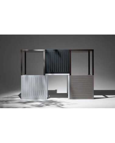 Cube 70 cm outdoor polypropylene table in various colours | Mestucò