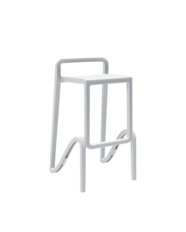 Sgabello Eolo 75 moderno per bancone interno ed esterno | Mestucò