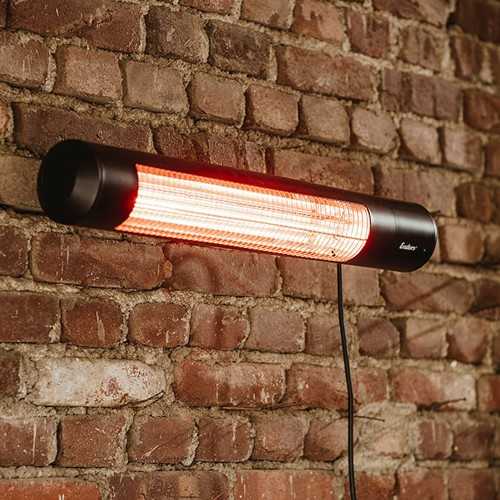 Oxao Black infrared wall heater | Mestucò
