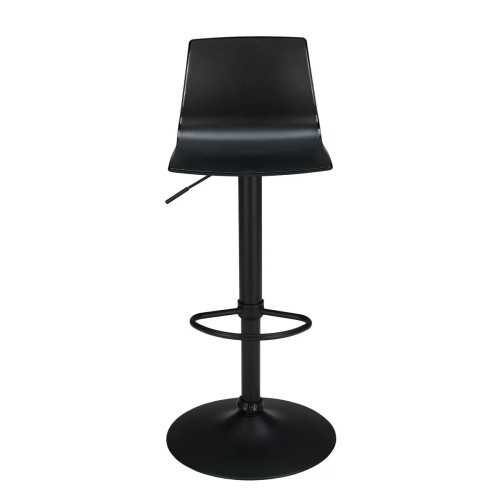 Imola Gas adjustable black modern stool | Mestucò