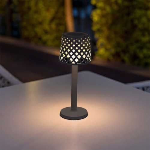 Gretita Battery-operated Table Lamp - Modern Design in Recycled Plastic for Interior and Exterior use