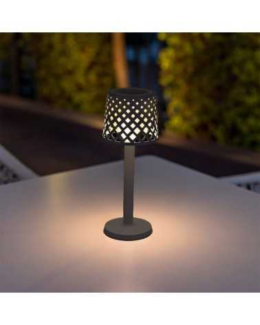 Gretita Battery-operated Table Lamp - Modern Design in Recycled Plastic for Interior and Exterior use