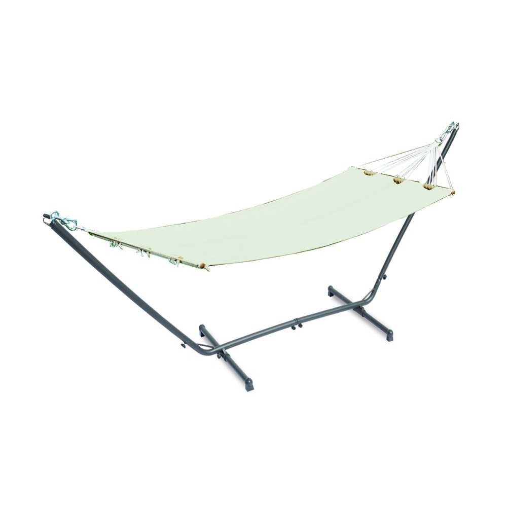 Cotton hammock with slats 200x100 for garden | Mestucò