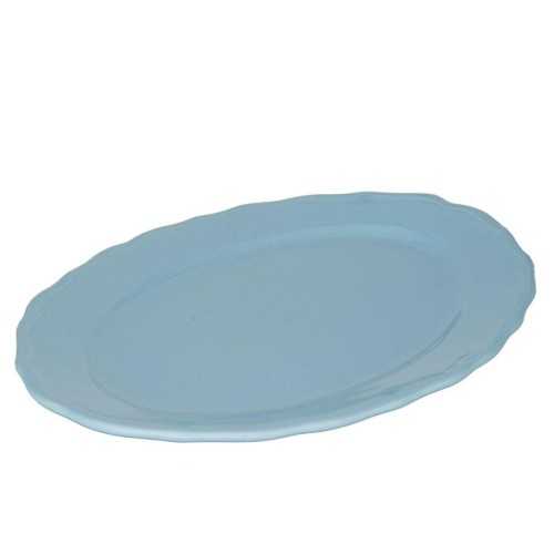 Juliet oval porcelain stoneware plate 22x14.5 Mestucò