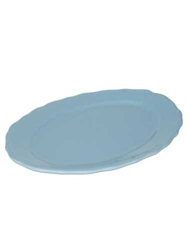 Juliet oval porcelain stoneware plate 22x14.5 Mestucò