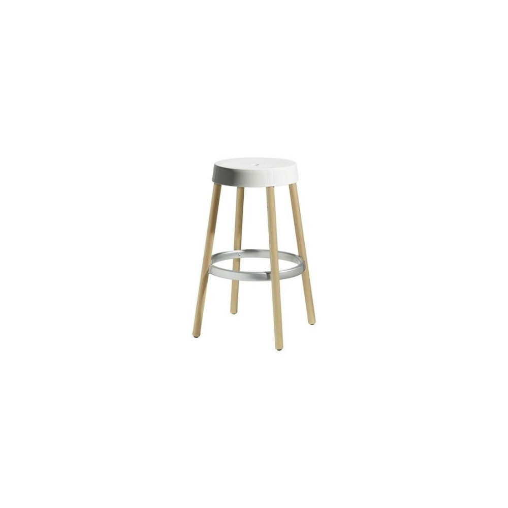 Natural Gim 80 natural beech stool | Mestucò