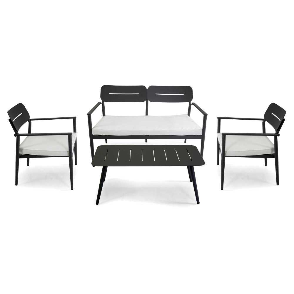 ibiza 2-seater complete aluminium living room