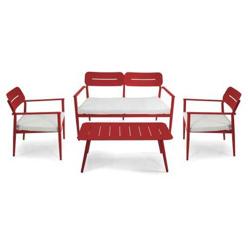 ibiza 2-seater complete aluminium living room