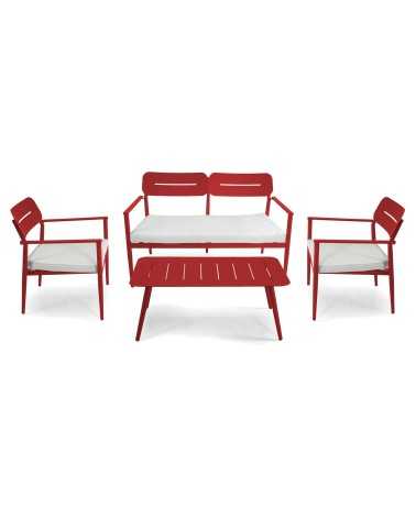 salotto completo alluminio ibiza 2 posti