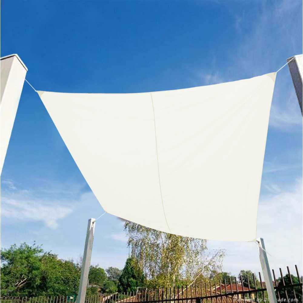 Vela Ombreggiante Rettangolare Sabbia 200x200x300 cm