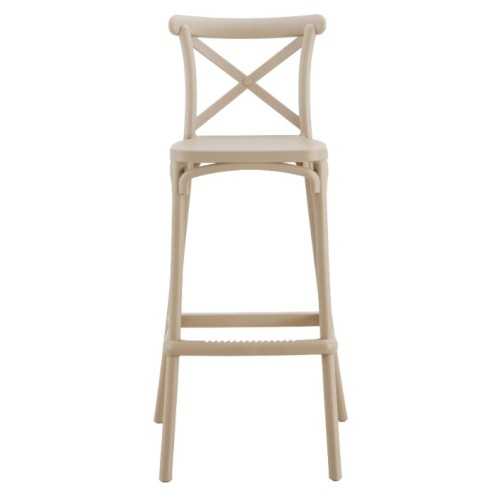 Cross polypropylene stool H75 | Mestucò