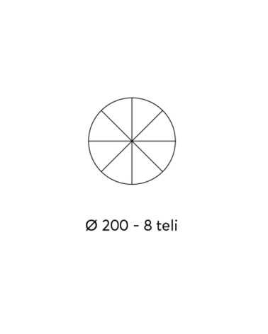 Solid-coloured nylon umbrella 200 cm | Mestucò