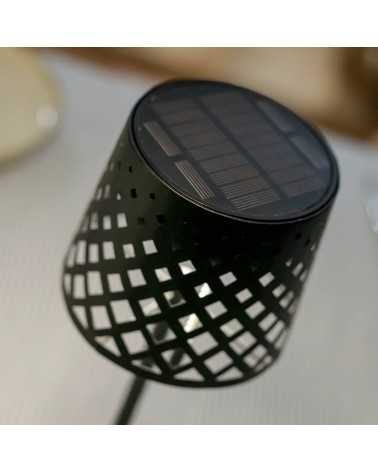 gretita table lamp with solar panel