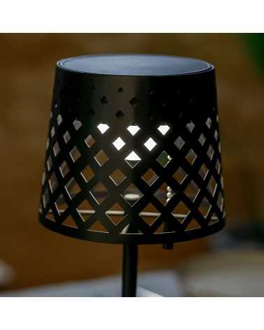 lampada da tavolo gretita con pannello solare