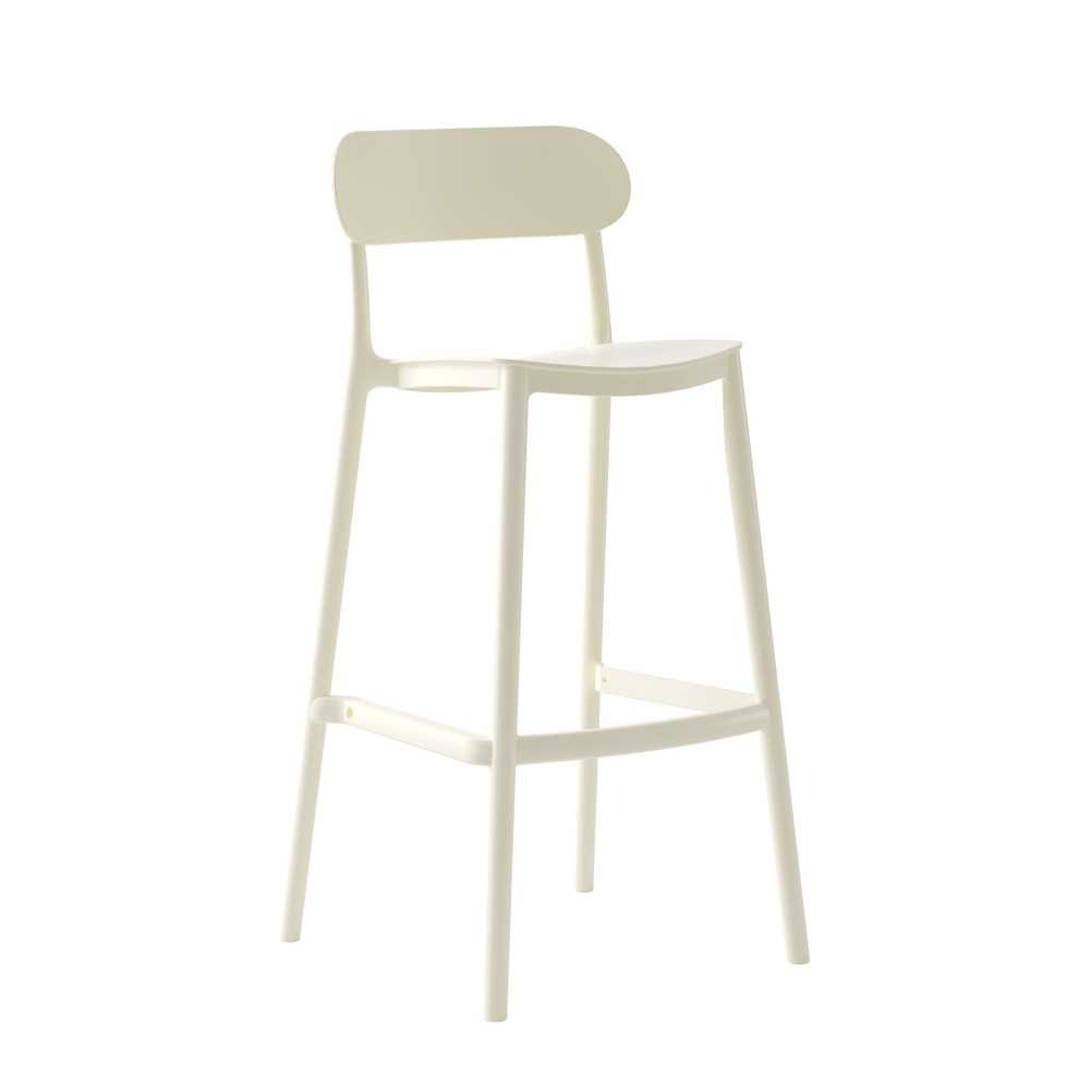Modern polypropylene stool Viola h 65 | Mestucò