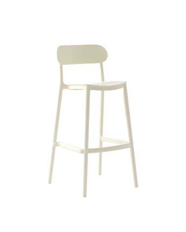 Modern polypropylene stool Viola h 65 | Mestucò