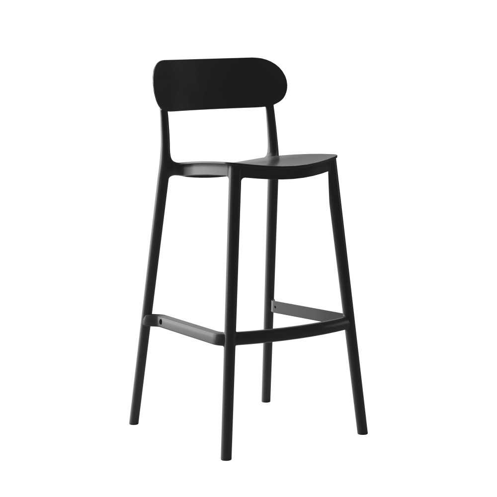 Modern polypropylene stool Viola h 75 | Mestucò