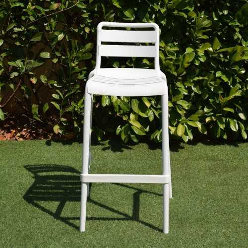 Nina 75 stackable polypropylene stool | Mestucò