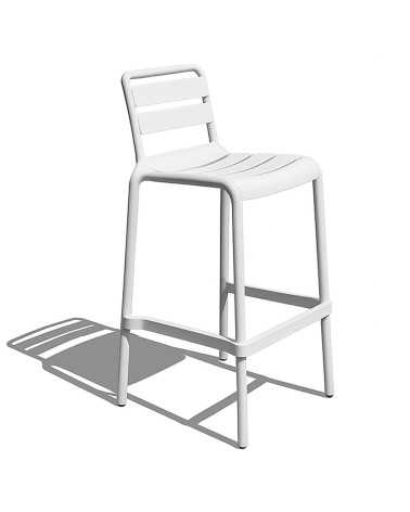 Nina 75 stackable polypropylene stool | Mestucò