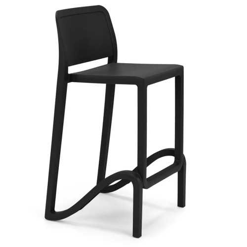 Modern polypropylene stool Giano h75 | Mestucò