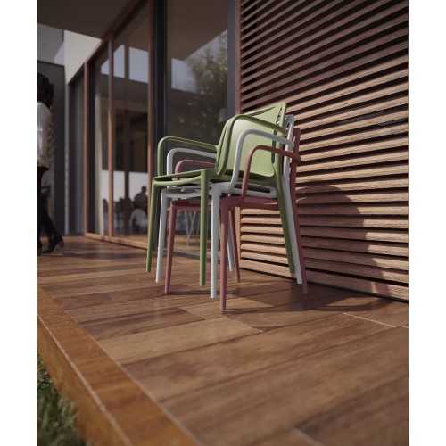 Aurora polypropylene armchair for indoor or outdoor use | Mestucò