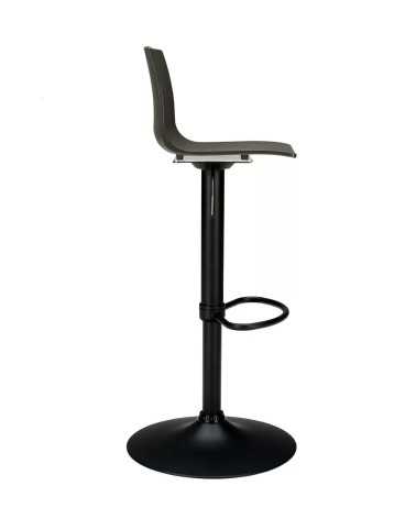 Imola Gas adjustable black modern stool | Mestucò