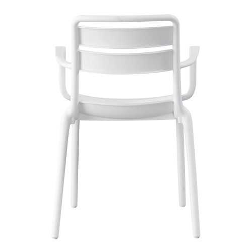 Stackable garden chair Nina with armrests | Mestucò