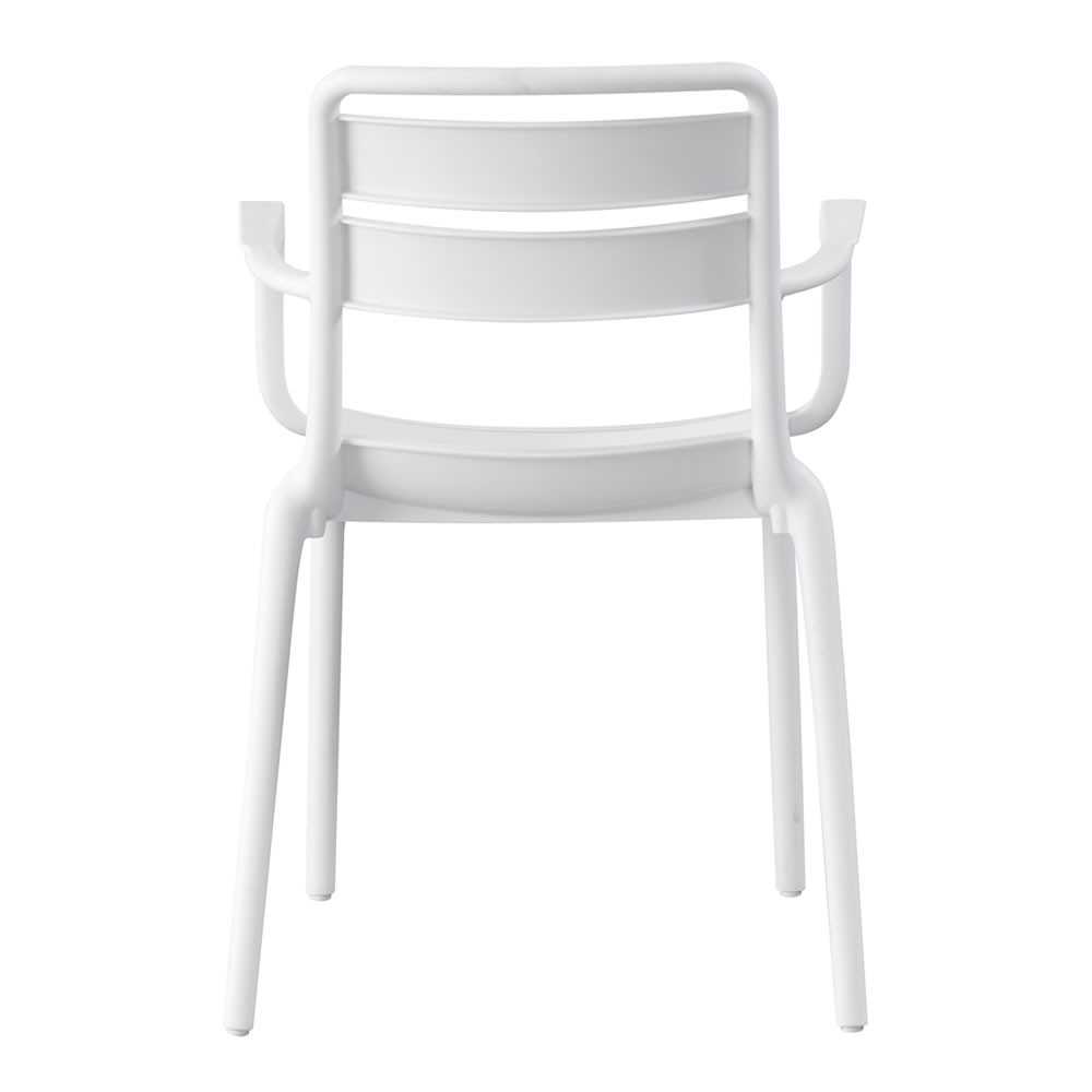 Stackable garden chair Nina with armrests | Mestucò