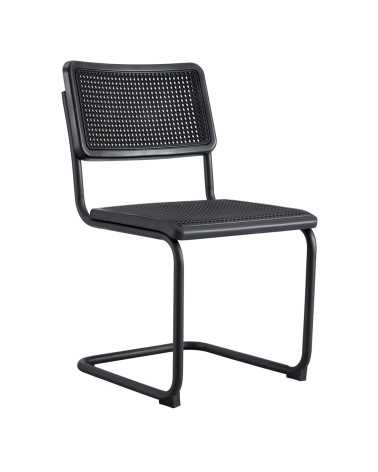 Sedia slitta in metallo e polipropilene Peonia | Mestucò