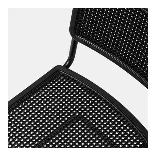 Sedia slitta in metallo e polipropilene Peonia | Mestucò