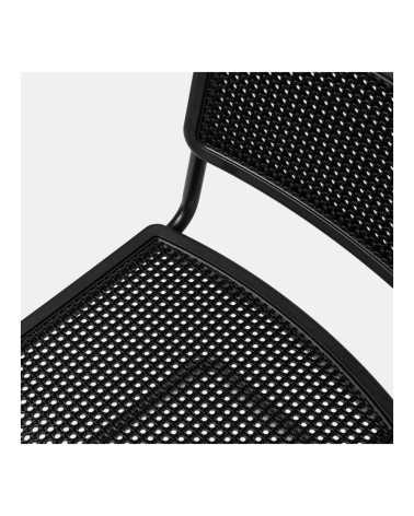 Sedia slitta in metallo e polipropilene Peonia | Mestucò