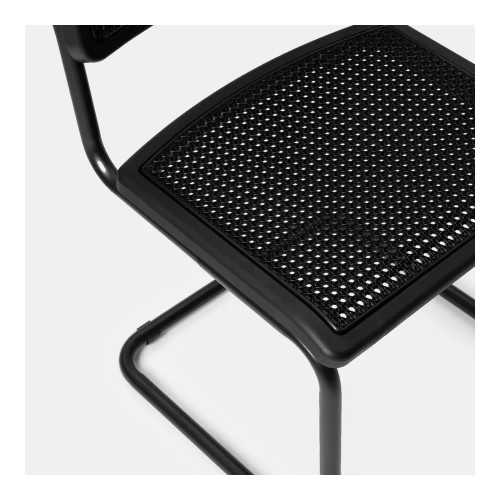 Sedia slitta in metallo e polipropilene Peonia | Mestucò