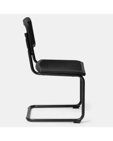 Sedia slitta in metallo e polipropilene Peonia | Mestucò