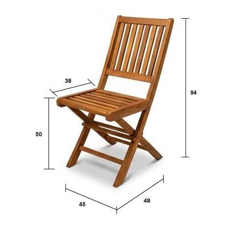 sedia pieghevoloe in teak Cook