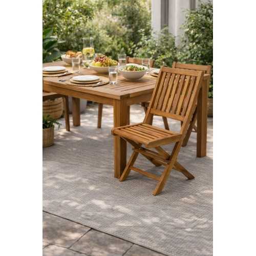 sedia pieghevoloe in teak Cook